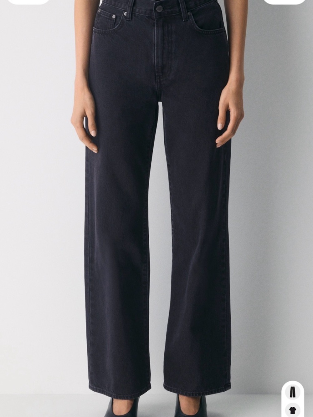 Denim Forum Farrah Hi Rise Wide Jean